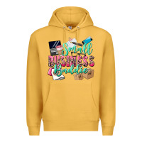 Mustard small business baddie Premium Hoodie - CowGirlArtShop