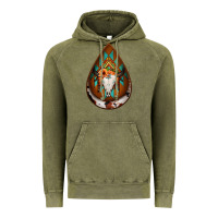 Vintage Olive aztec bullskull teardrop earrings Vintage Hoodie - Jasminsmagicworld