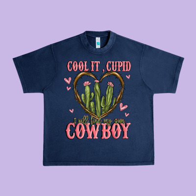 Cool It Cupid I Will Find My Own Cowboy Urban Heavy Tee Designed By Maliassmallbusiness