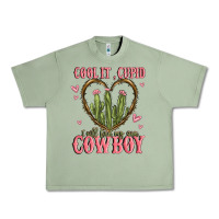 Oil Green cool it cupid i will find my own cowboy Urban Heavy Tee - MaliasSmallBusiness