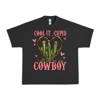 Pigment Black cool it cupid i will find my own cowboy Urban Heavy Tee - MaliasSmallBusiness