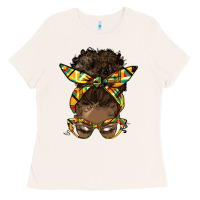 Bone afro bun Ladies Tee - HRA Design Shop