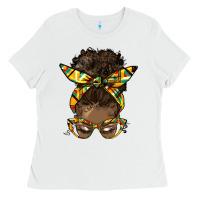 White afro bun Ladies Tee - HRA Design Shop