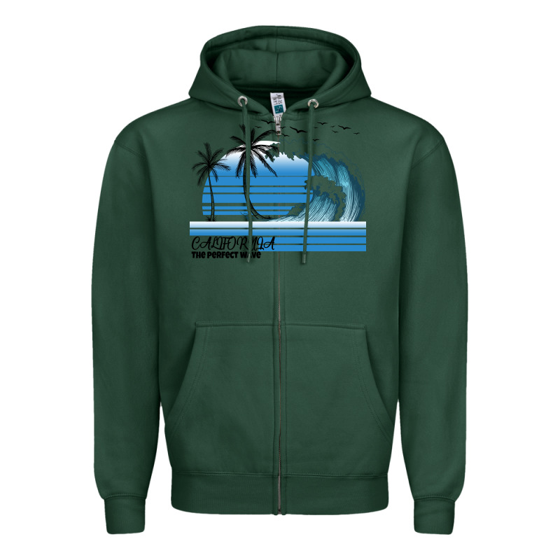 California The Perfect Wave Zipper Hoodie by Bettercallsaul | Teevron
