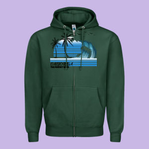 California The Perfect Wave Zipper Hoodie Designed By Bettercallsaul