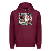 Burgundy ho ho ho coaster Premium Hoodie - JahusDesignShop