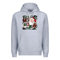 Heather Grey ho ho ho coaster Premium Hoodie - JahusDesignShop