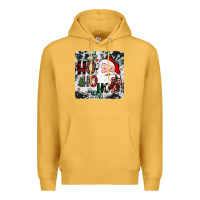 Mustard ho ho ho coaster Premium Hoodie - JahusDesignShop