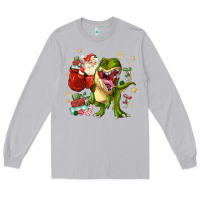 Moon Dust Christmas dinosaur Long Sleeve Tee - MaliasSmallBusiness