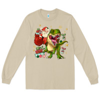 Mushroom Christmas dinosaur Long Sleeve Tee - MaliasSmallBusiness