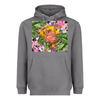 Storm flamingo with leopard Heavyweight Hoodie - TumblerDesignByShophia