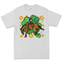 Dove Grey cowboy with shamrock Premium Tee - Artiststas