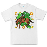 White cowboy with shamrock Premium Tee - Artiststas