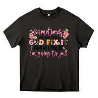 Asphalt sometimes i just have to let god fix it Heavy Core Tee - JahusDesignShop
