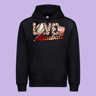 Love Baseball Urban Hoodie Designed By Fadigitalartstudio