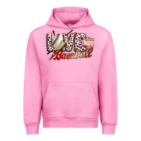 Fuchsia Pink love baseball Urban Hoodie - FaDigitalArtStudio