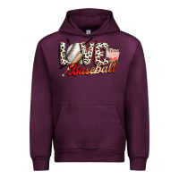 Mauve Wine love baseball Urban Hoodie - FaDigitalArtStudio
