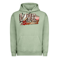 Pigment Oil Green love baseball Urban Hoodie - FaDigitalArtStudio