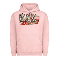 Pigment Salmon love baseball Urban Hoodie - FaDigitalArtStudio