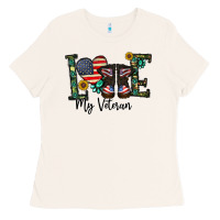 Bone love my veteran Ladies Tee - CowhideDigitalArt
