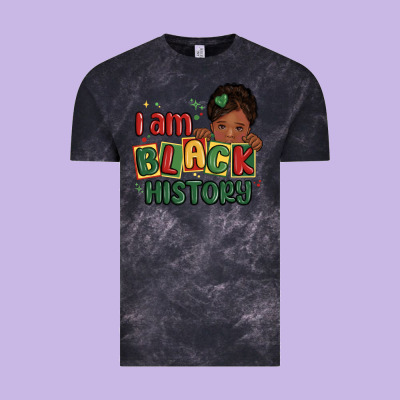 I Am Black History Black Girl Vintage Tee Designed By Maliassmallbusiness