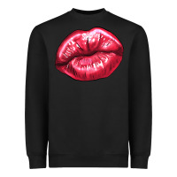 Black lips mark Heavyweight Sweatshirt - NancyCooperArtShop