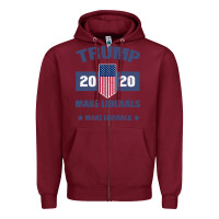 Burgundy Trump Quotes Zipper Hoodie - Bettercallsaul