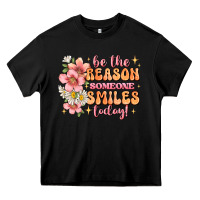 Black be the reason someone smiles today Heavy Core Tee - JahusDesignShop