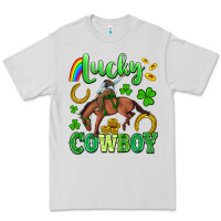 Dove Grey lucky cowboy Premium Tee - Artiststas