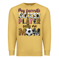 Antique Gold my favorite soccer player calls me mom Premium Sweatshirt - CowGirlArtShop