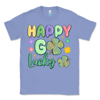 Colony Blue happy go lucky Classic Tee - MaliasSmallBusiness