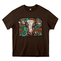 Chocolate Brown Christmas background baby calf Heavy Core Tee - BarkalooDesign
