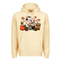Pina Colada cow coffee cups christmas Premium Hoodie - CowGirlArtShop