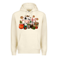 Sandshell cow coffee cups christmas Premium Hoodie - CowGirlArtShop