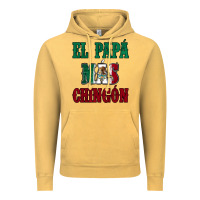 Vintage Mustard El Papa Mas Chingon Mexican Flag Vintage Hoodie - Jasminsmagicworld
