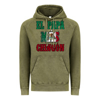 Vintage Olive El Papa Mas Chingon Mexican Flag Vintage Hoodie - Jasminsmagicworld