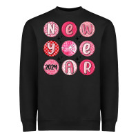 Black new year 2024 Heavyweight Sweatshirt - MaliasSmallBusiness