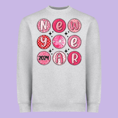 New Year 2024 Heavyweight Sweatshirt Designed By Maliassmallbusiness