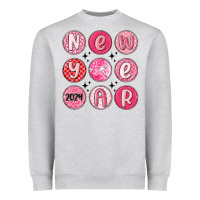Heather Grey new year 2024 Heavyweight Sweatshirt - MaliasSmallBusiness