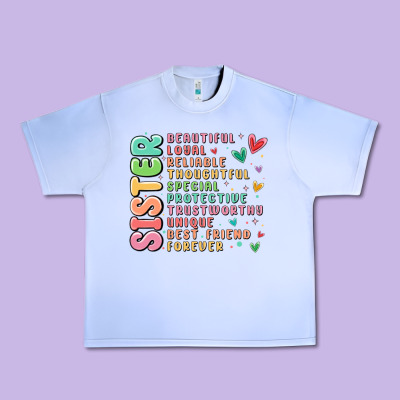 Sister Beautiful Loyal Reliable Urban Heavy Tee Designed By Maliassmallbusiness