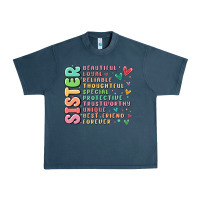 Midnight Navy sister beautiful loyal reliable Urban Heavy Tee - MaliasSmallBusiness