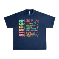 Navy sister beautiful loyal reliable Urban Heavy Tee - MaliasSmallBusiness