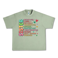 Oil Green sister beautiful loyal reliable Urban Heavy Tee - MaliasSmallBusiness