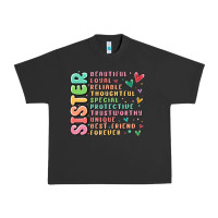 Pigment Black sister beautiful loyal reliable Urban Heavy Tee - MaliasSmallBusiness