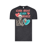Vintage Black kinda broke kinda bougie Vintage Tee - MaliasSmallBusiness