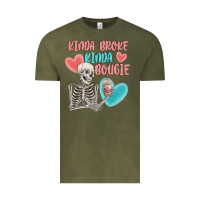 Vintage Olive kinda broke kinda bougie Vintage Tee - MaliasSmallBusiness