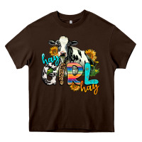 Chocolate Brown hay girl hay Heavy Core Tee - AdoDesignShop
