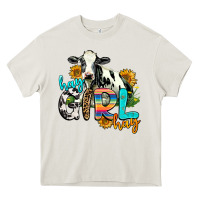Cream hay girl hay Heavy Core Tee - AdoDesignShop