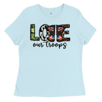 Love Our Troops Ladies Tee | Teevron