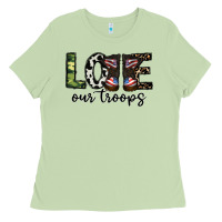 Matcha love our troops Ladies Tee - CowhideDigitalArt